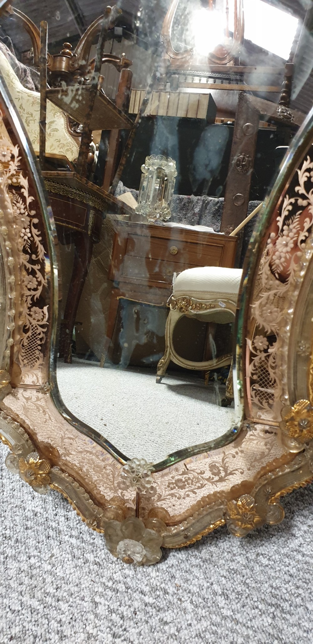 Pretty Venetian Mirror View III