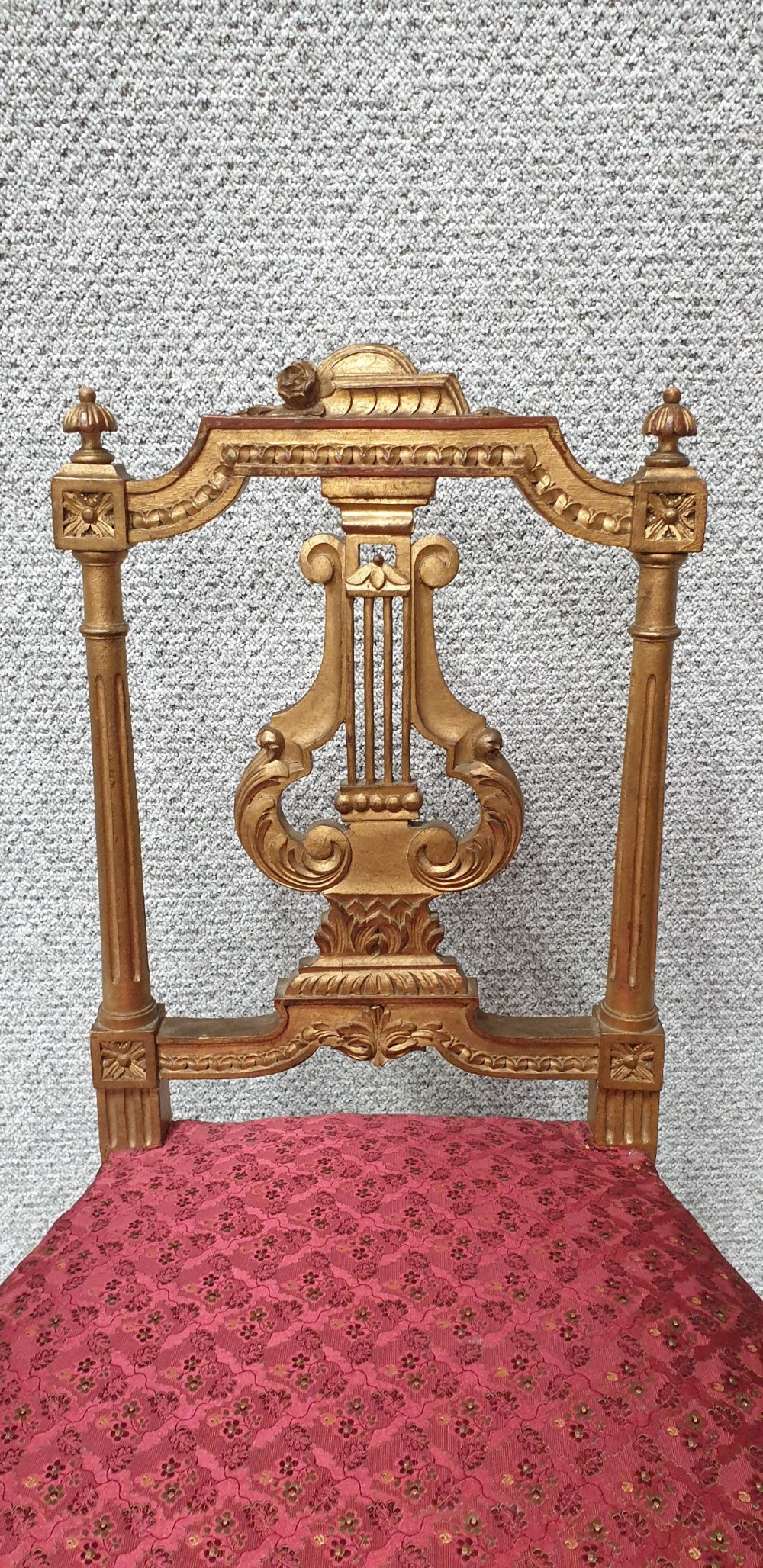 Lovely French Gilt Boudoir Chair View VI