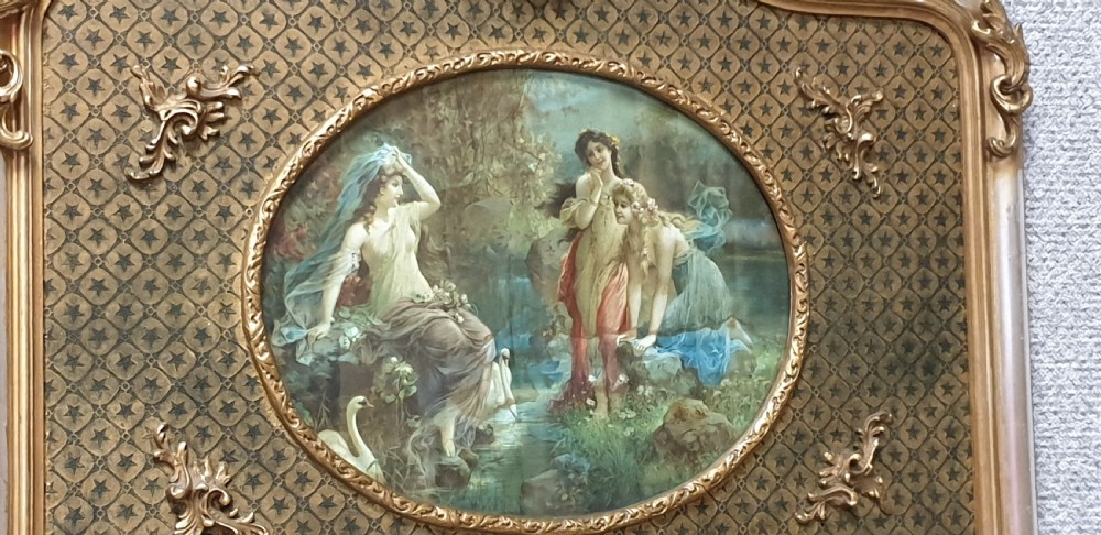 French Trumeau Silver Gilt Mirror  View VIII