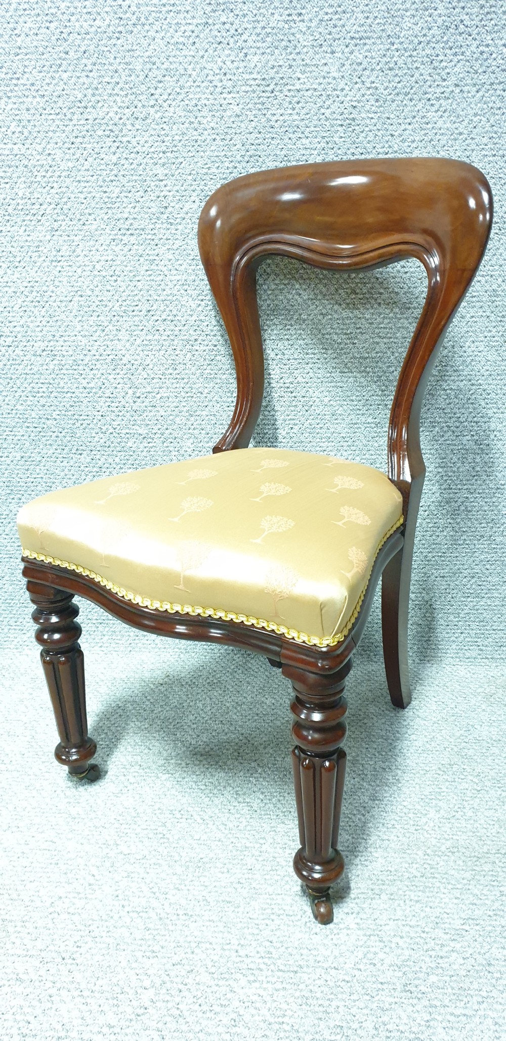 Outstanding Set Eight Mahogany Dining Chairs
 View III
