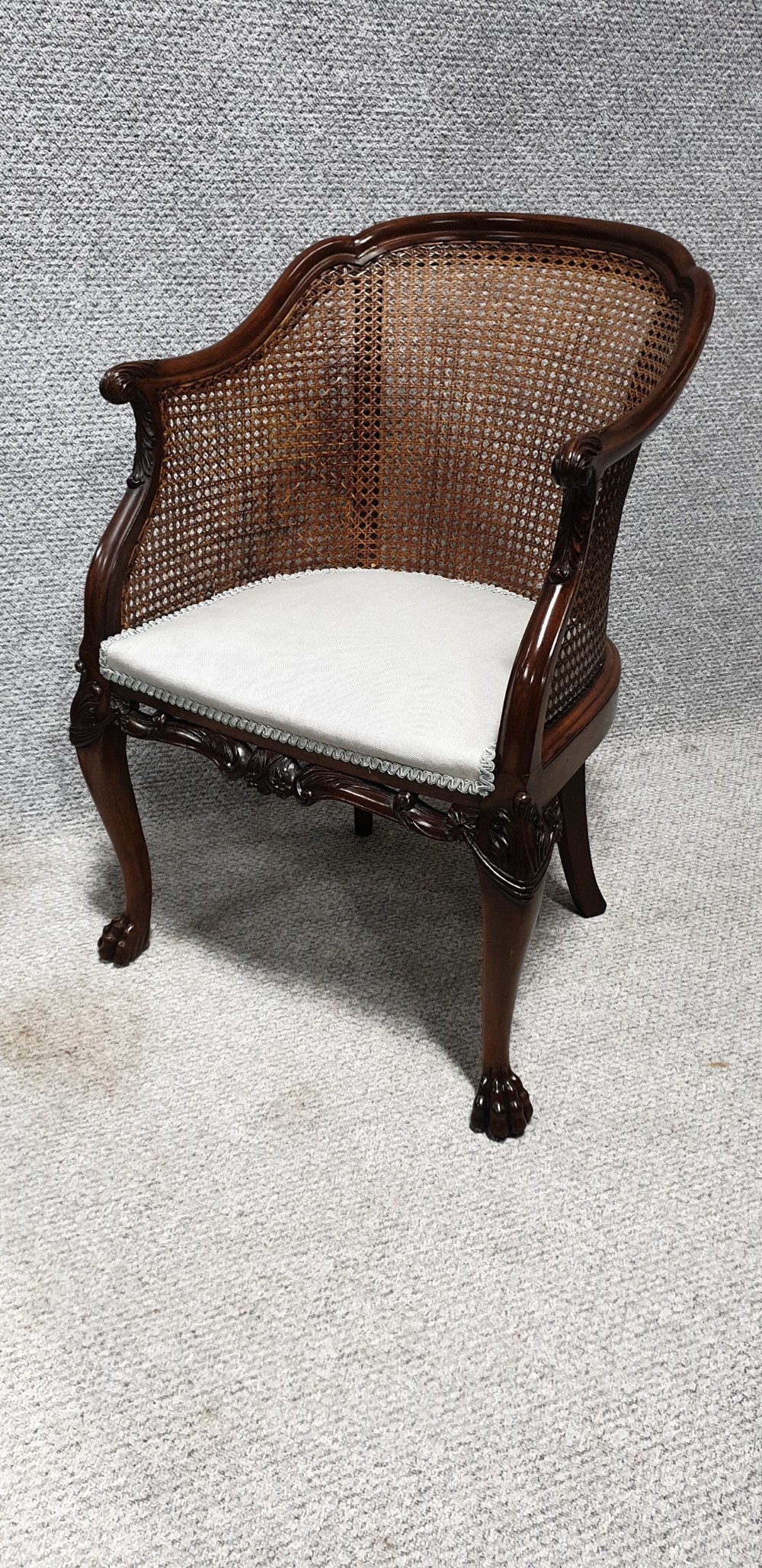 Mahogany Bergere  Desk Chair