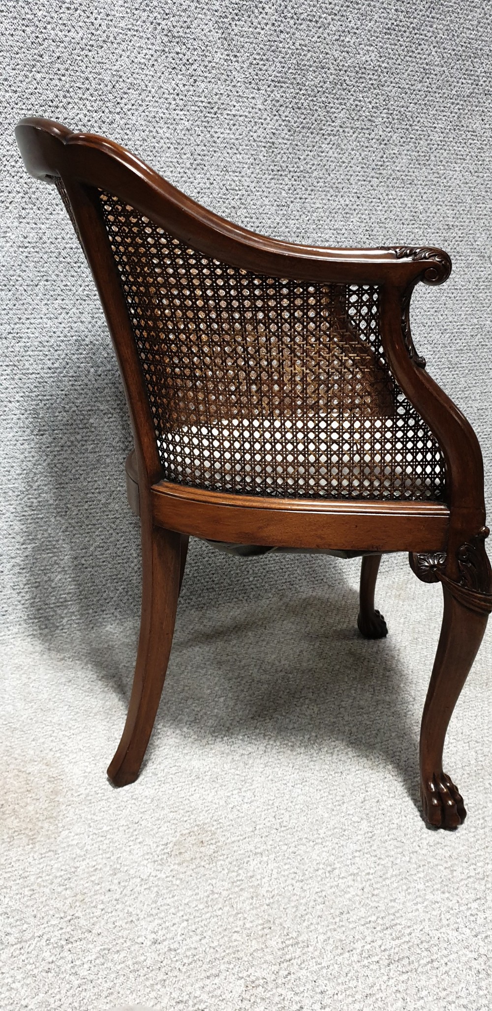 Mahogany Bergere  Desk Chair View IV