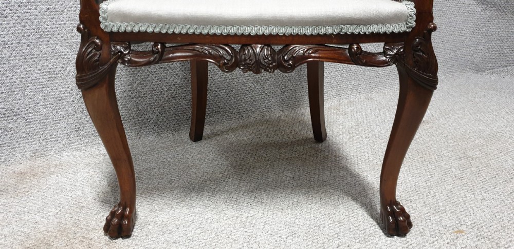 Mahogany Bergere  Desk Chair View VI