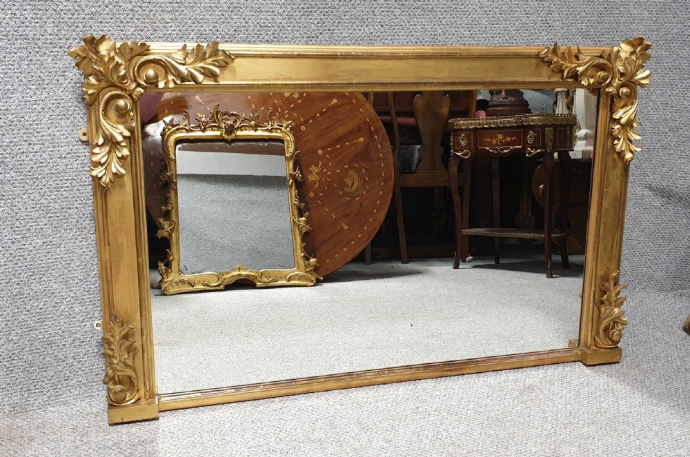 

C19th Gilt Overmantle Mirror View II