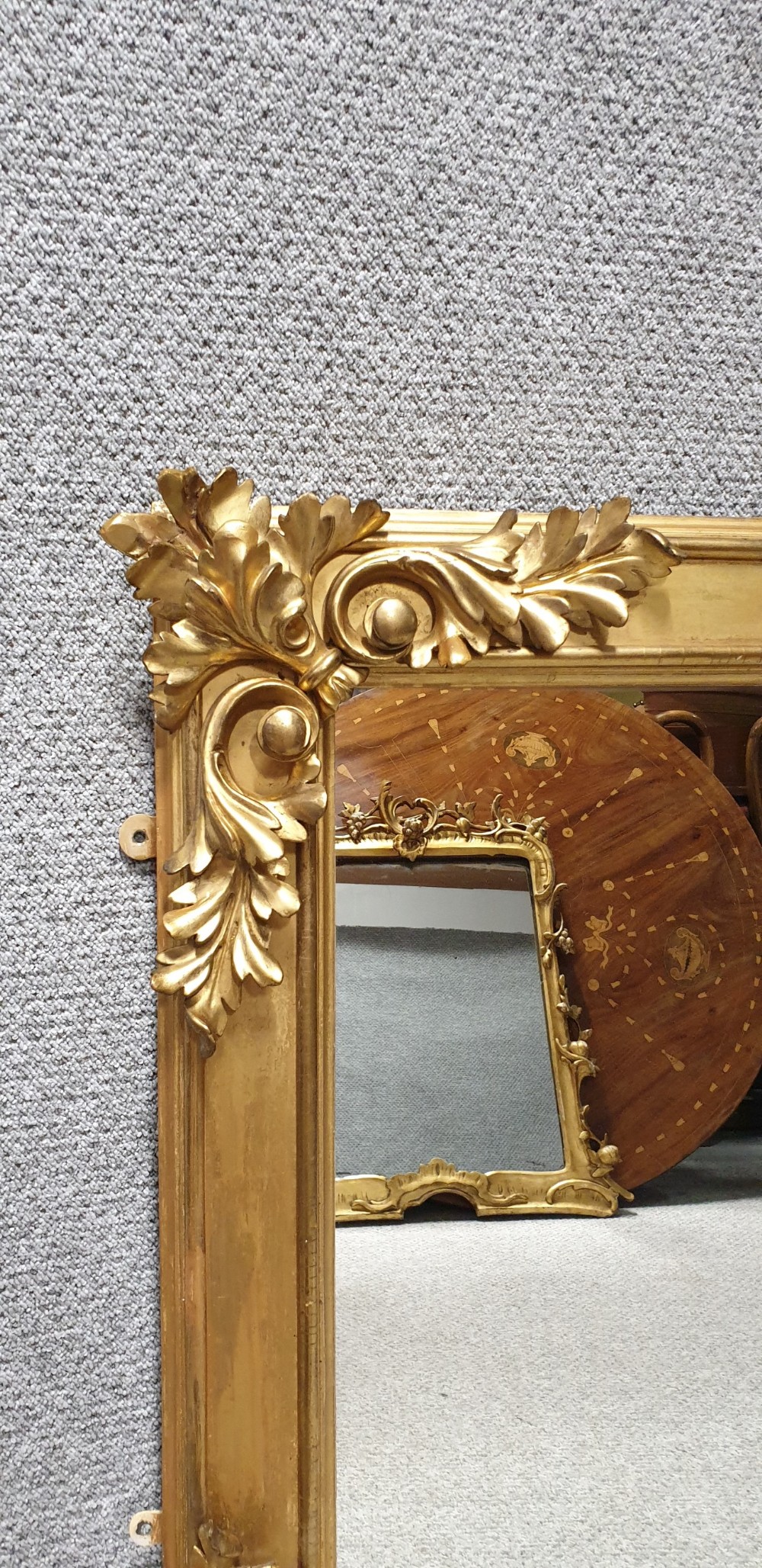 

C19th Gilt Overmantle Mirror View V