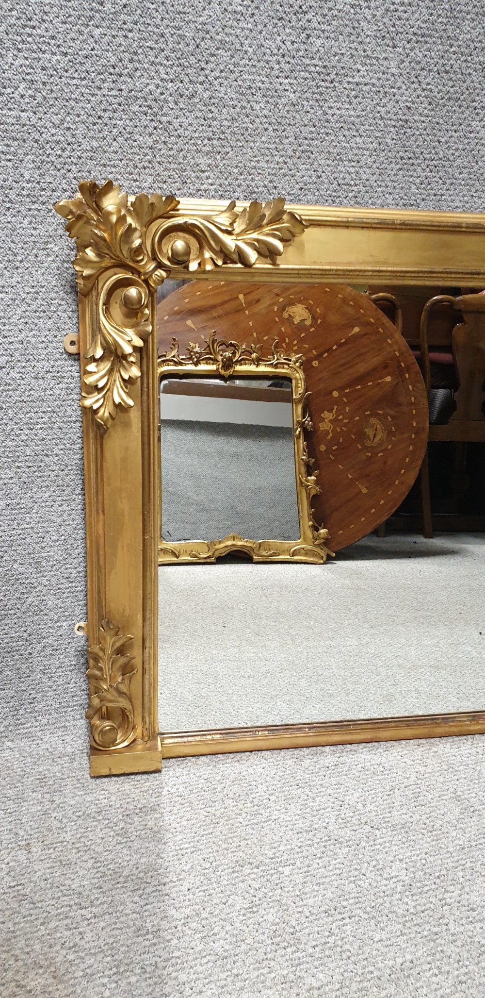 

C19th Gilt Overmantle Mirror View VI