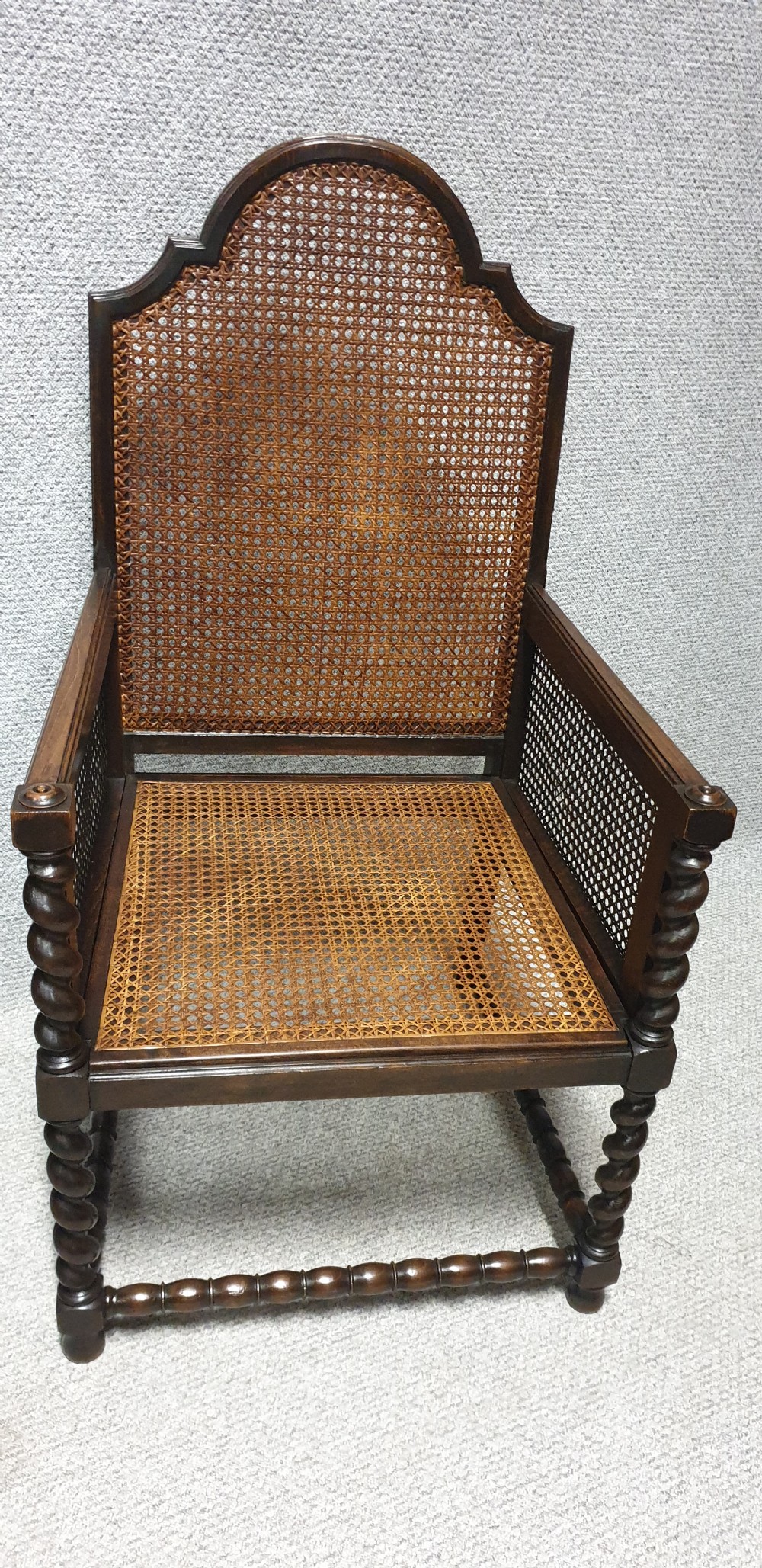 Pair Bergere Carver Armchairs View VI