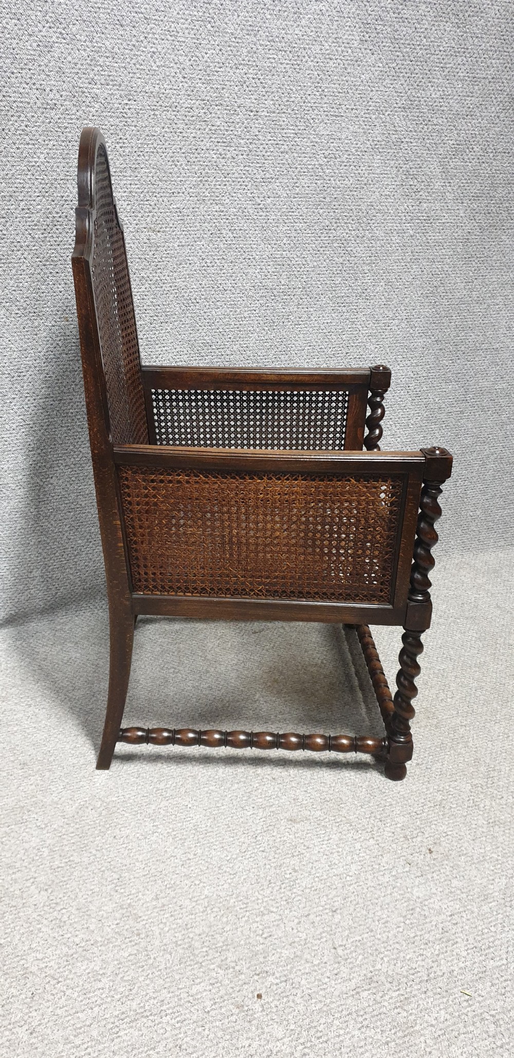 Pair Bergere Carver Armchairs View VII
