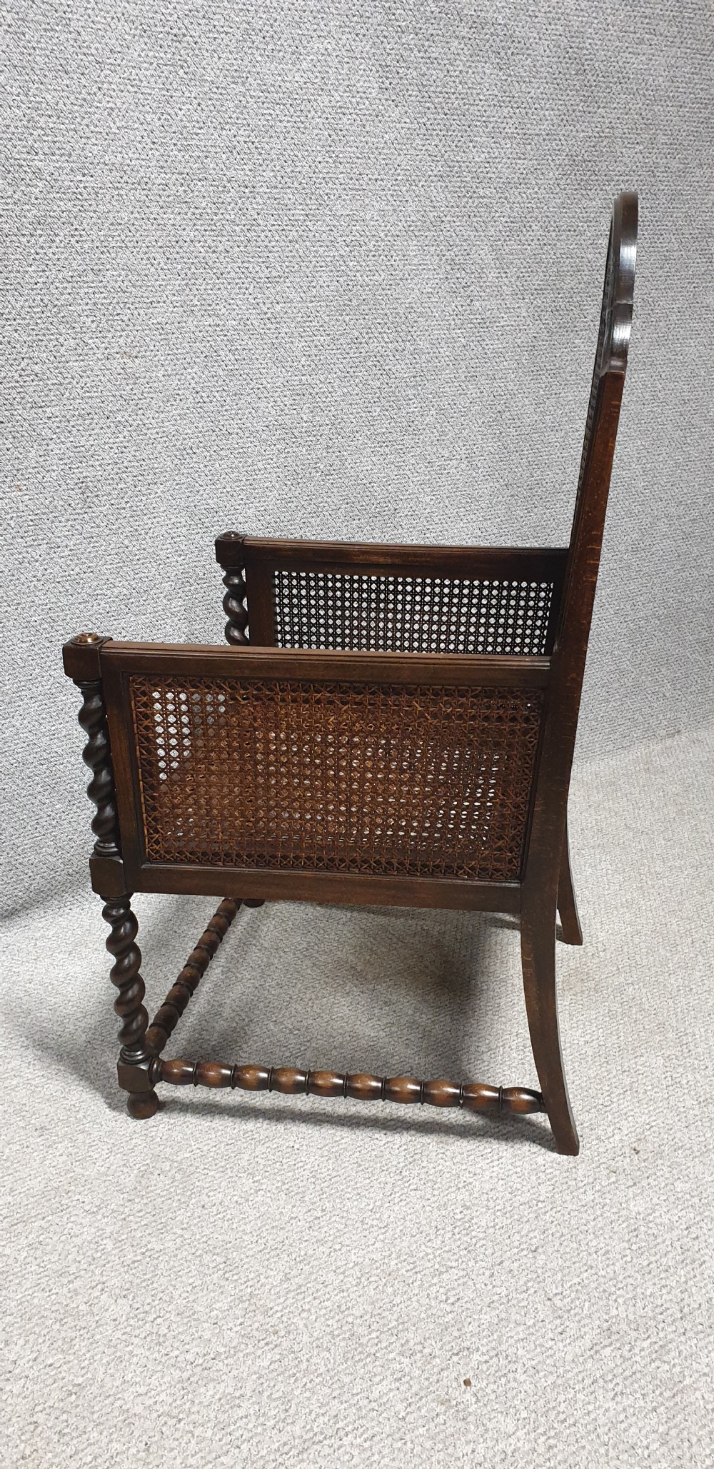 Pair Bergere Carver Armchairs View IX