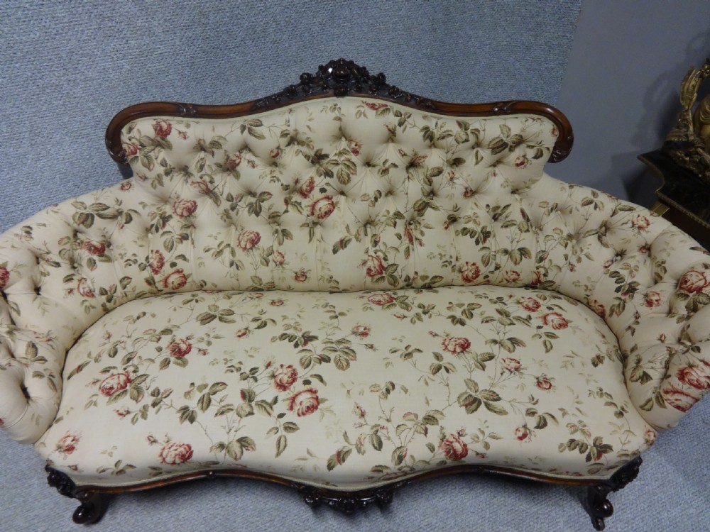 Top Quality Victorian Walnut Sofa View V