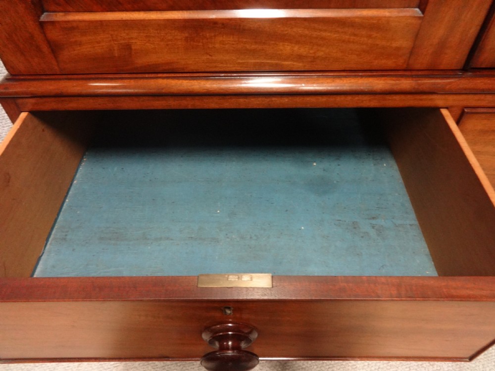 Outstanding  Victorian Mahogany Linen Press View V
