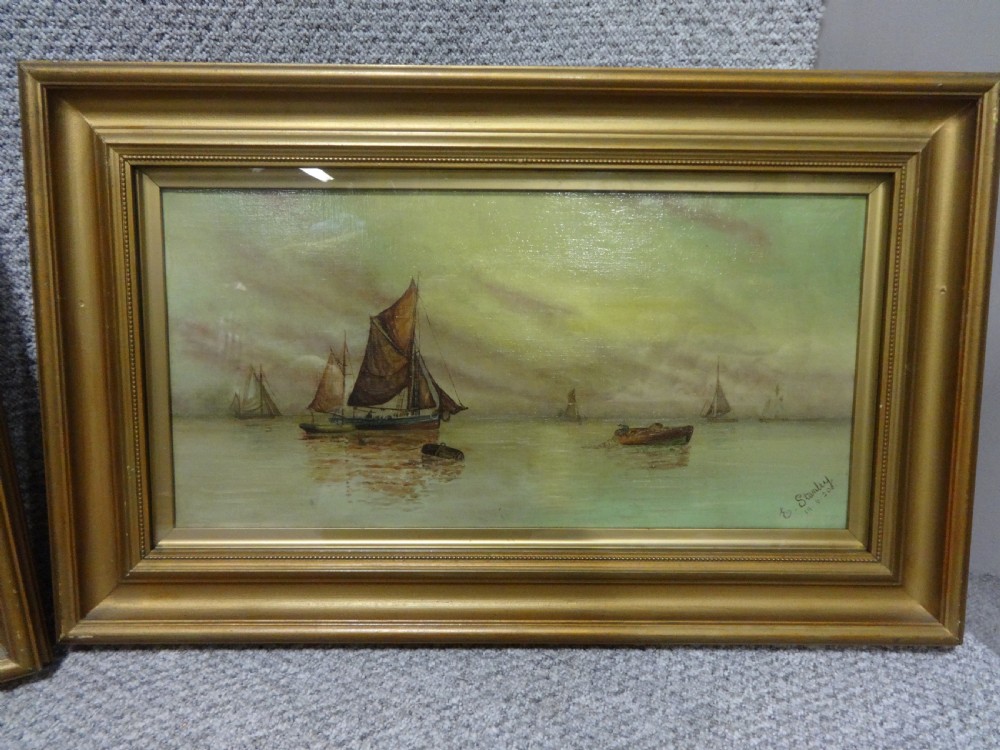 E Stanley, Pair Oil on Canvas View III