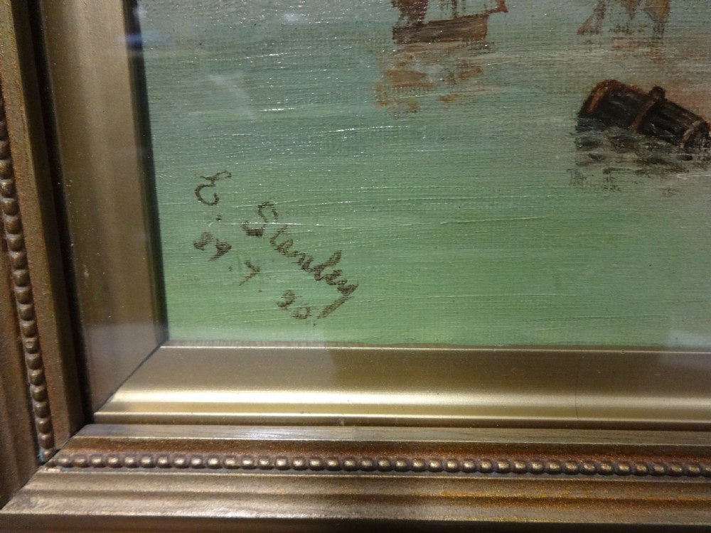 E Stanley, Pair Oil on Canvas View IV