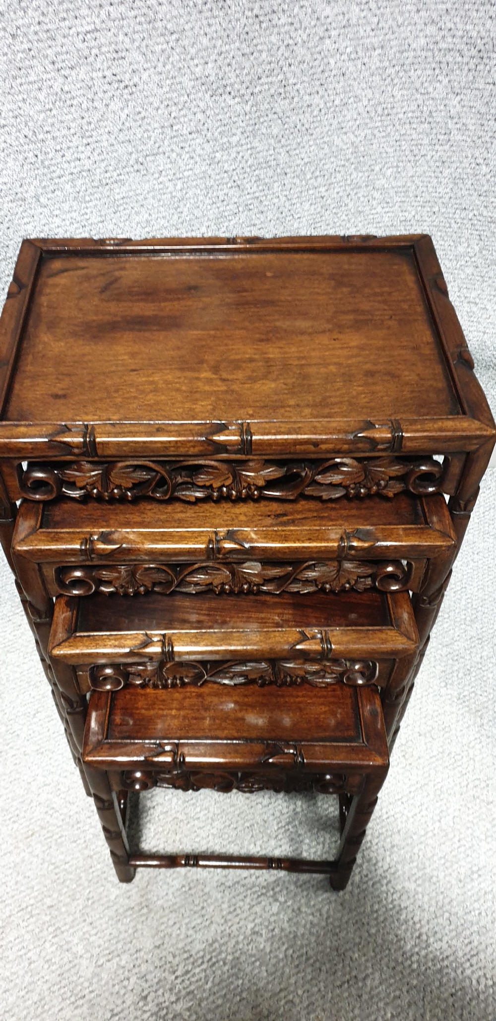Oriental Rosewood Quartetto Nest of Tables View II