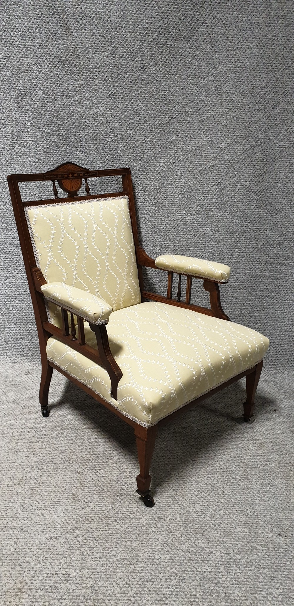 Edwardian Inlaid Armchair  View V