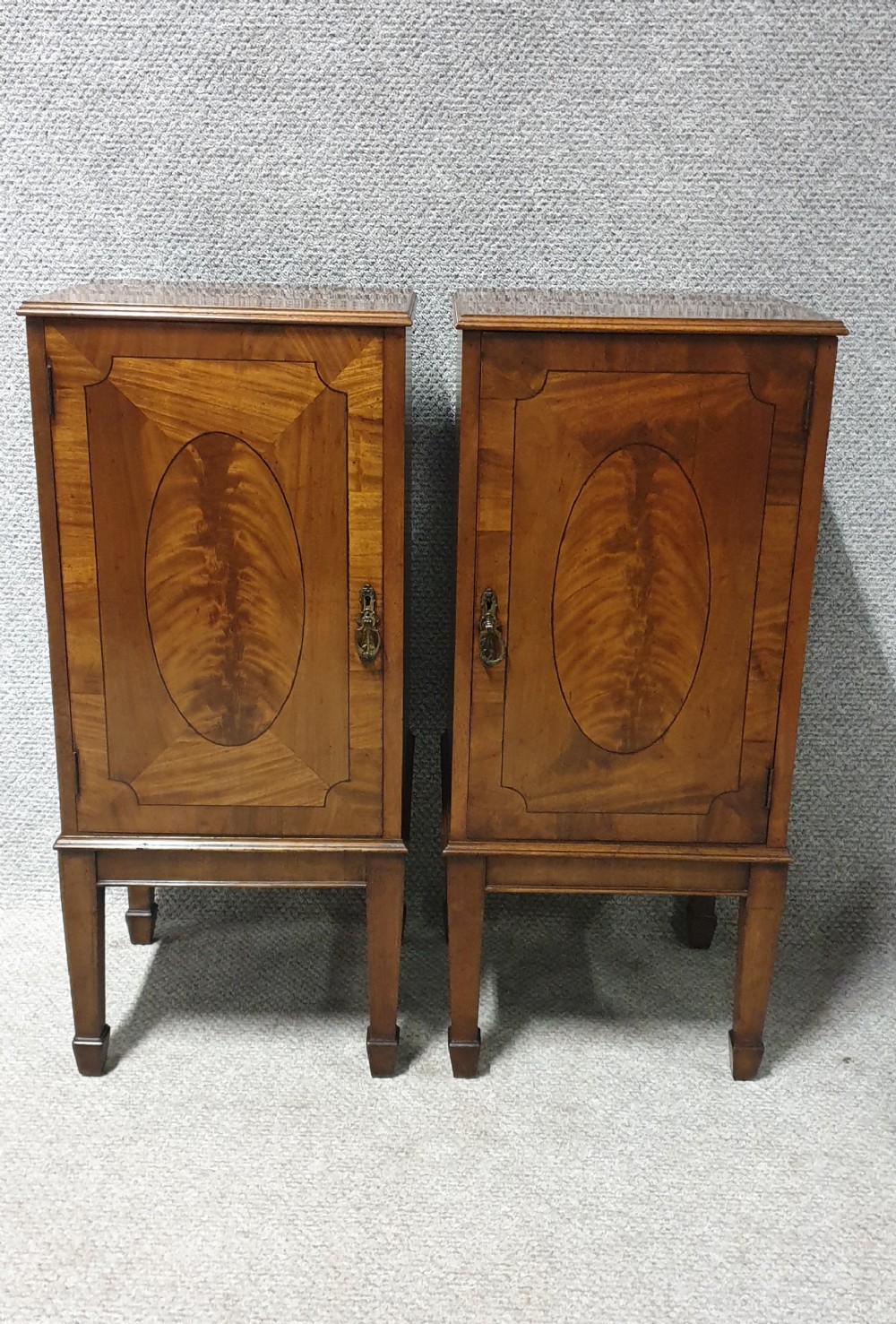 Pair Mahogany Cabinets