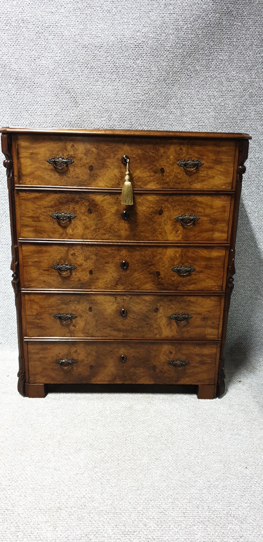 Burr Walnut Chest of Drawers View IV