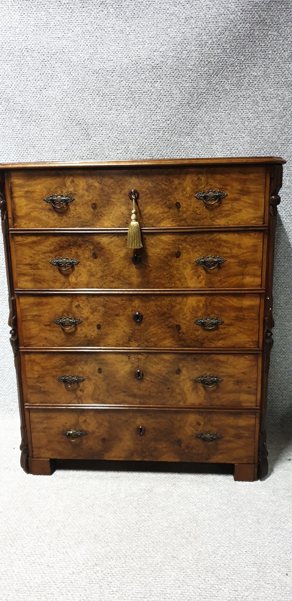 Burr Walnut Chest of Drawers View X