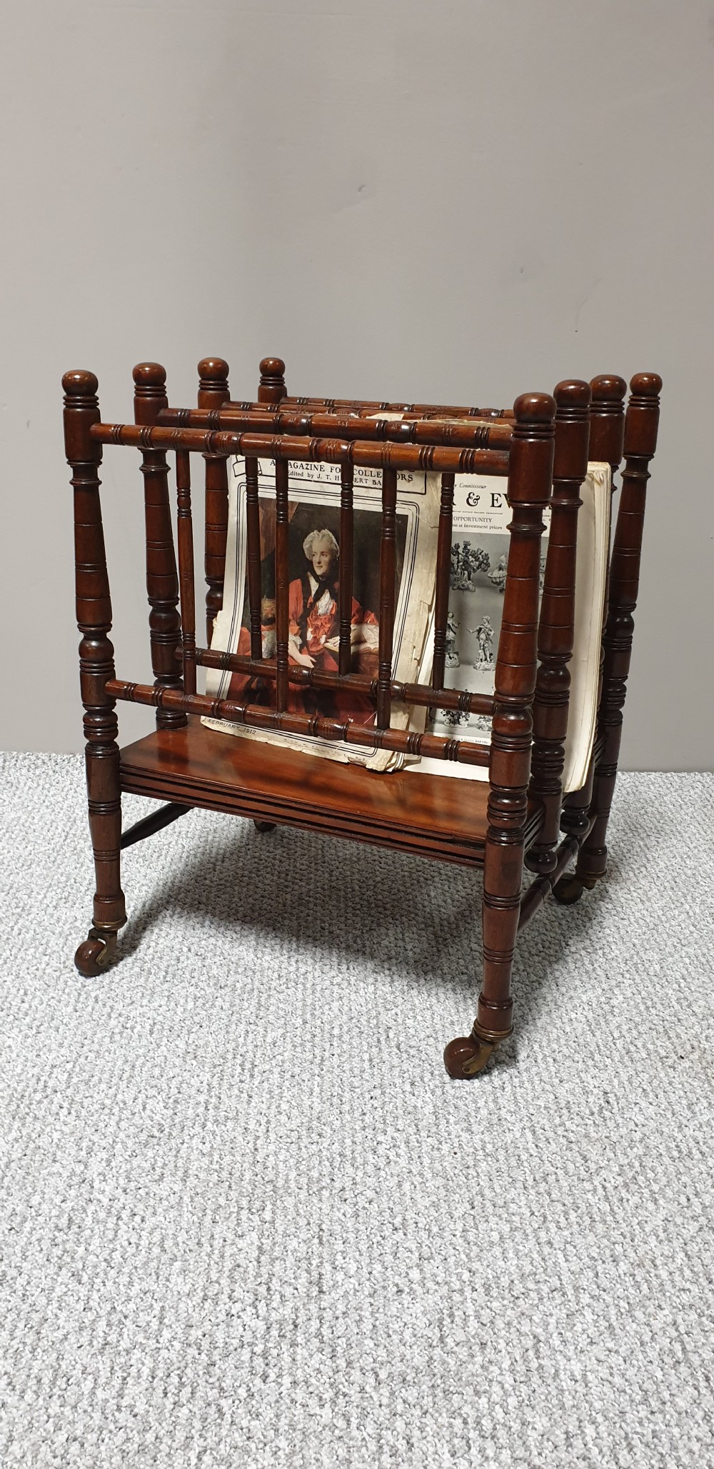 Very Nice Walnut Canterbury