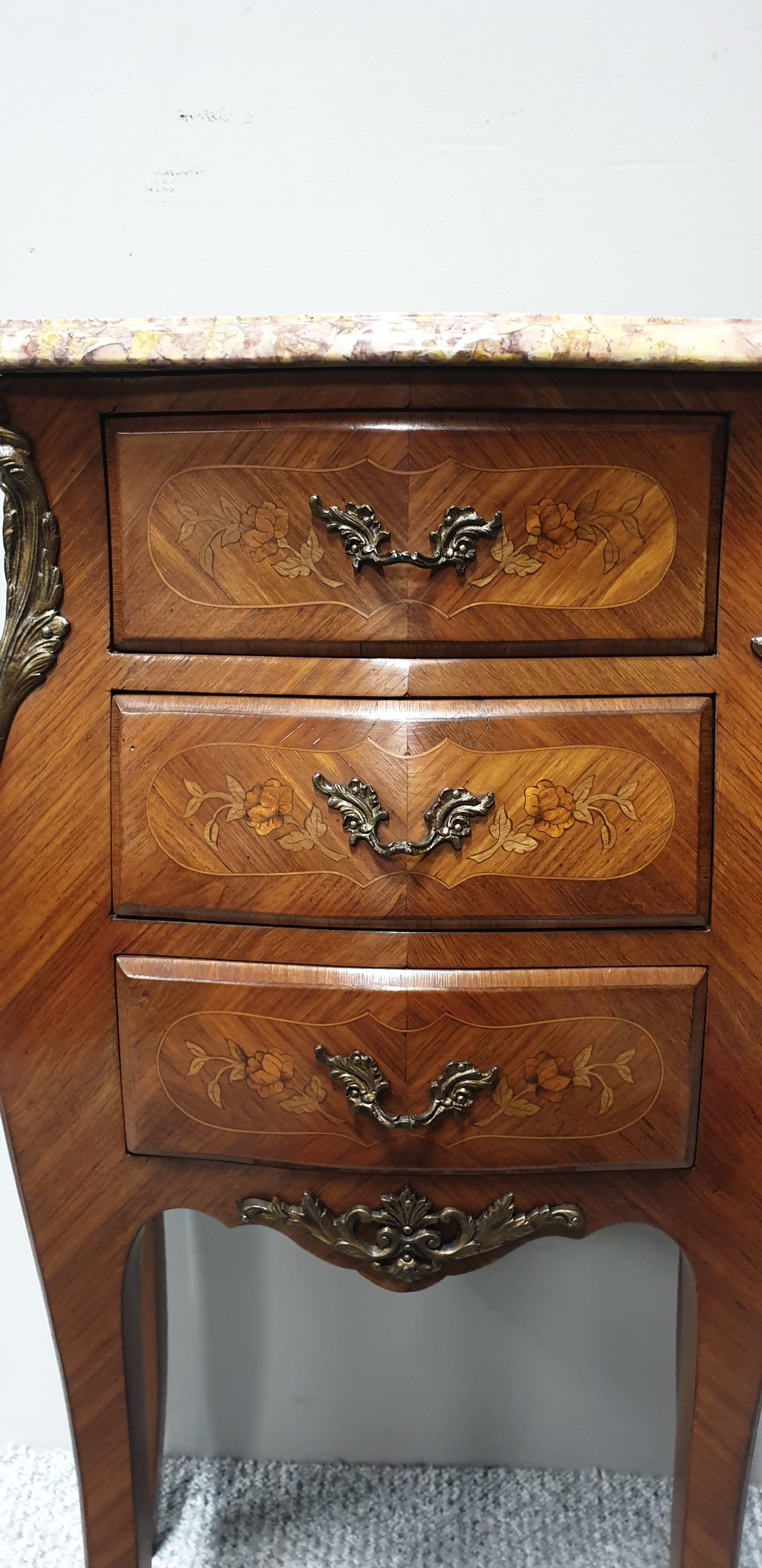 Pair French Bedside Cabinets  View IV