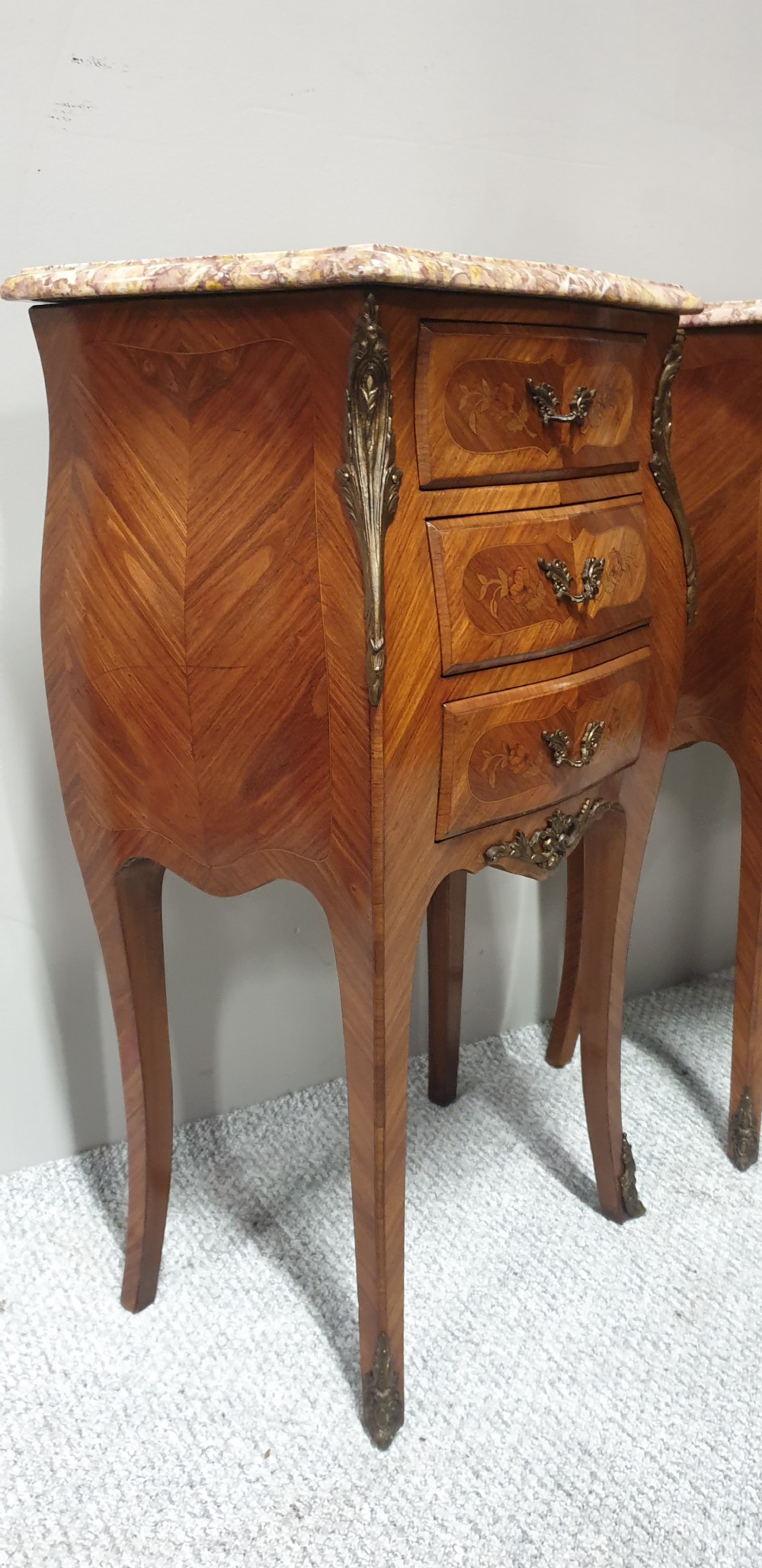 Pair French Bedside Cabinets  View VII