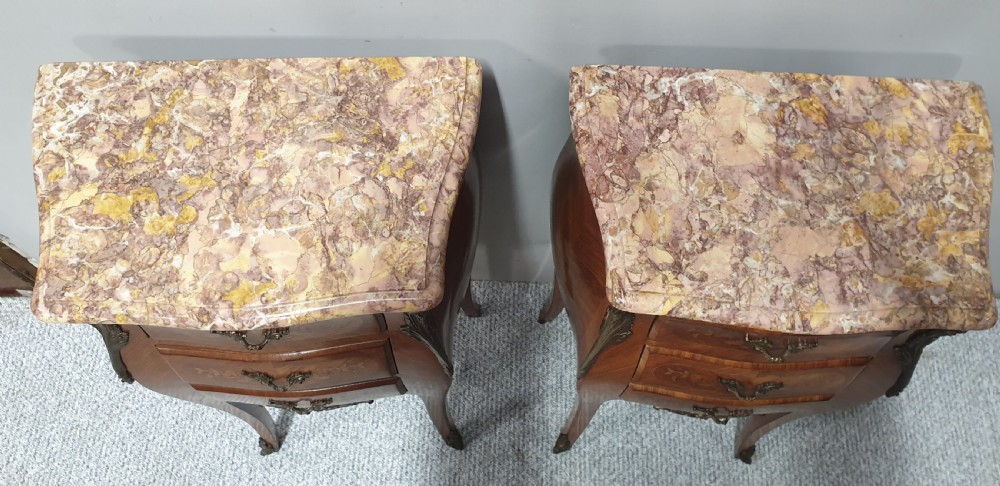 Pair French Bedside Cabinets  View VIII