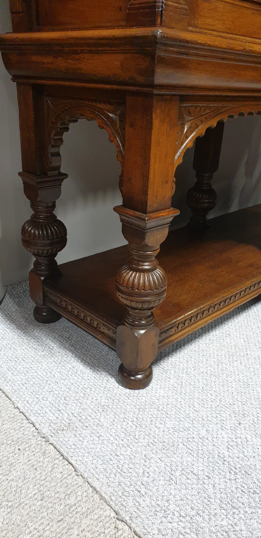 Magnificent Oak Cabinet on Stand View XVI