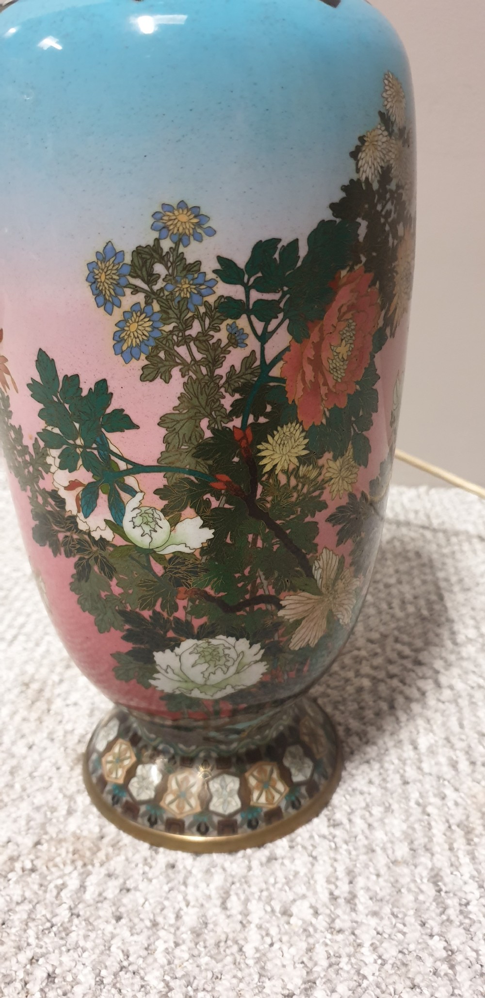 Large Cloisonne Lamp View III