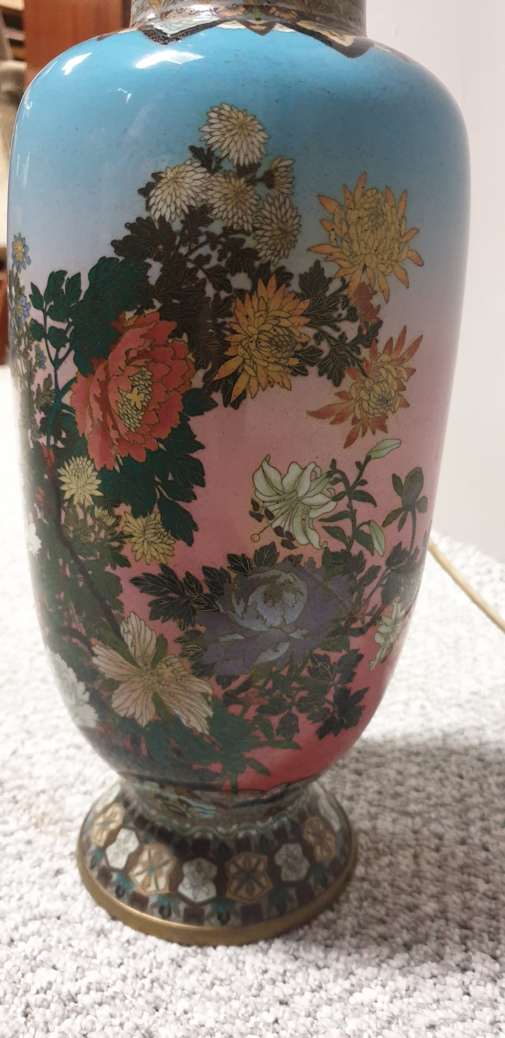 Large Cloisonne Lamp View IV
