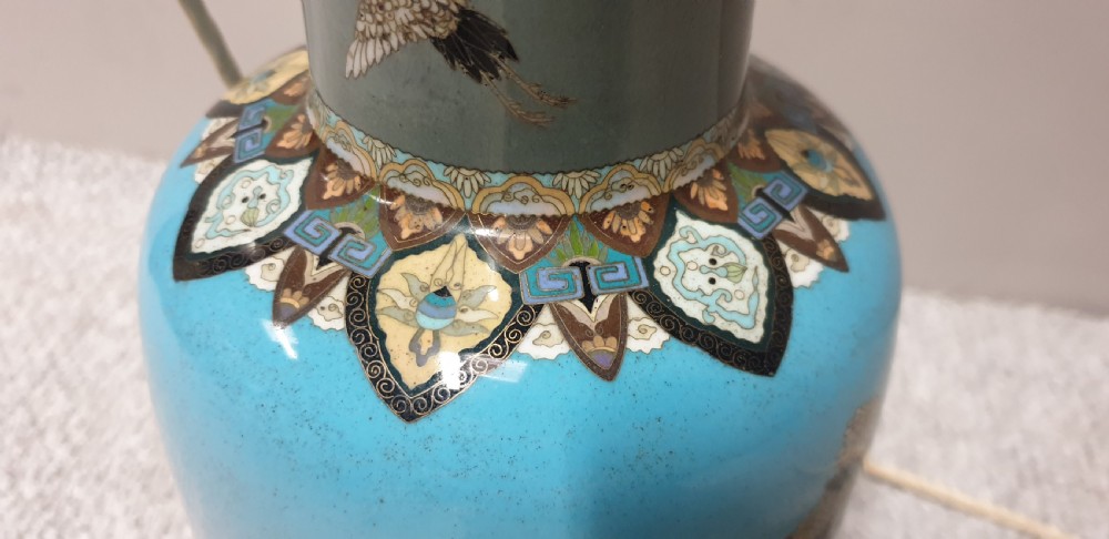 Large Cloisonne Lamp View V