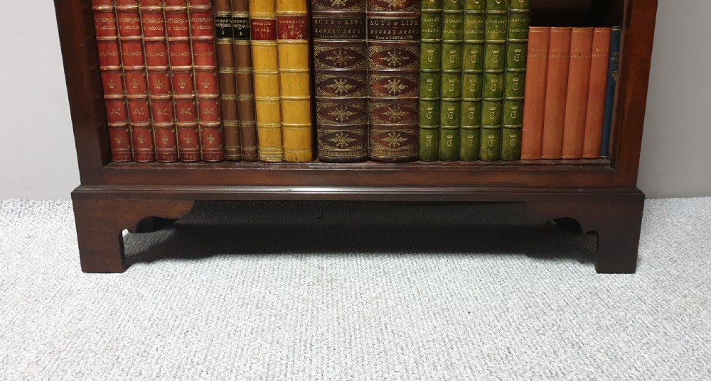 Georgian Mahogany Adjustable Open Bookcase View II