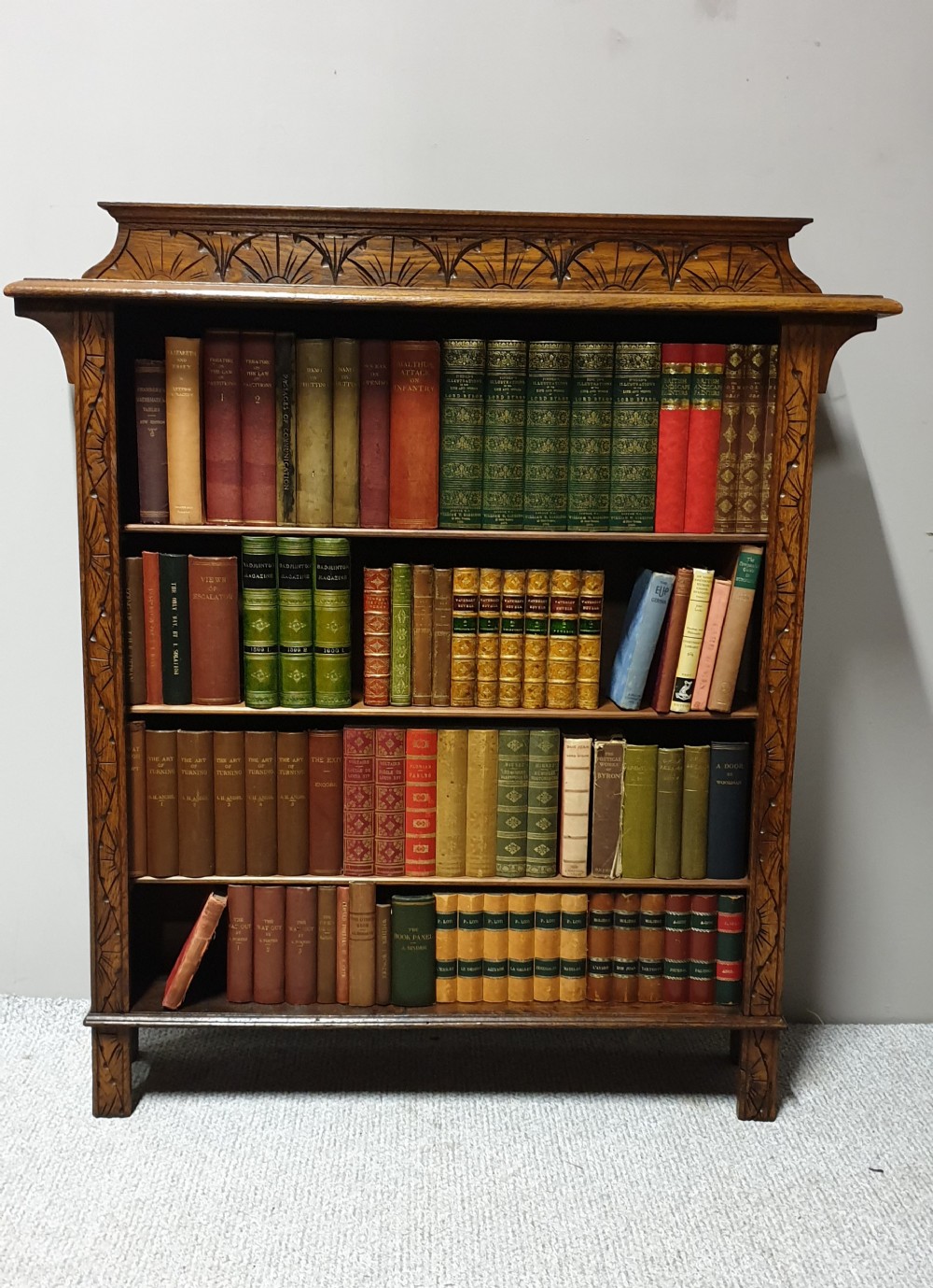 Golden Oak Open Bookcase