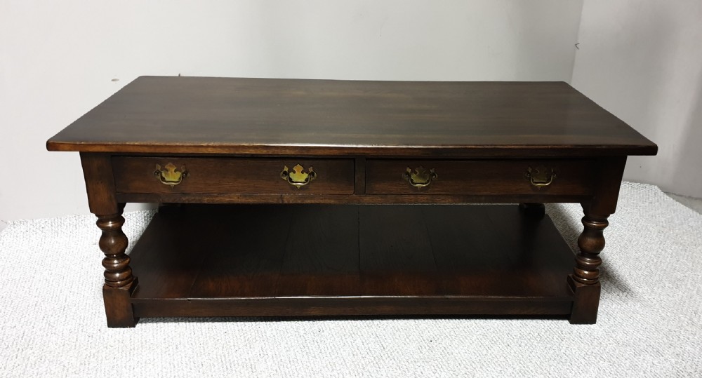 Dark Oak Low Coffee Table