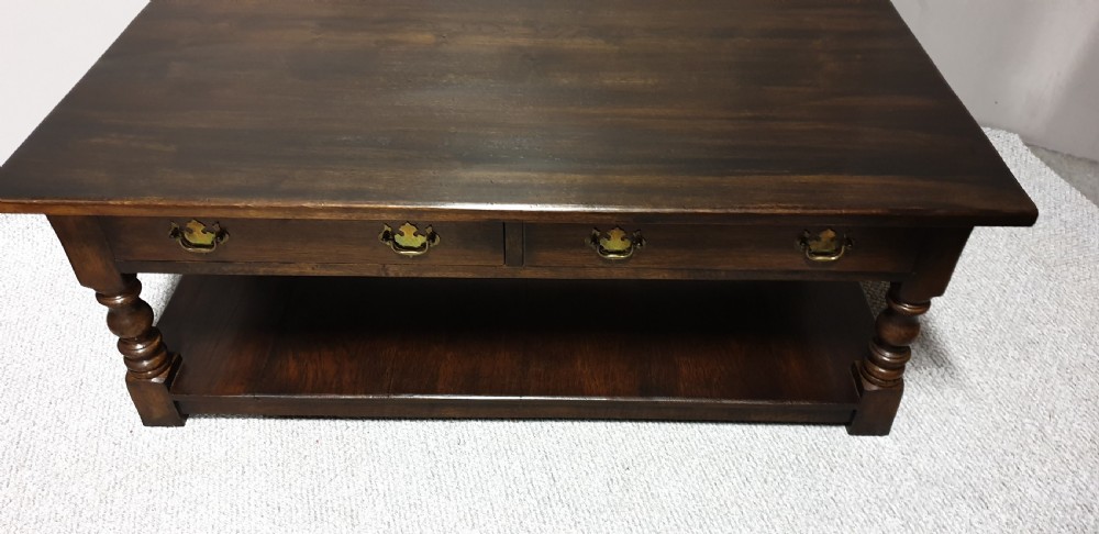Dark Oak Low Coffee Table View III