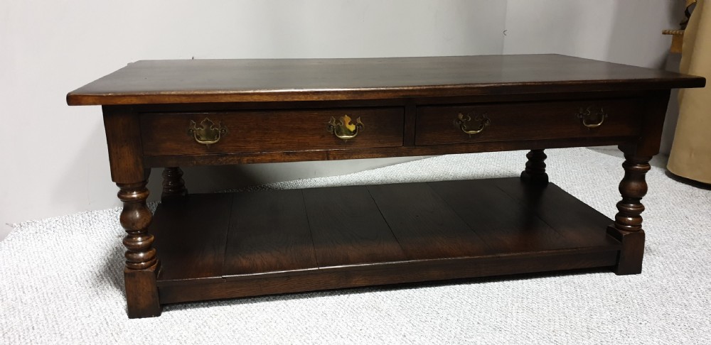 Dark Oak Low Coffee Table View VI