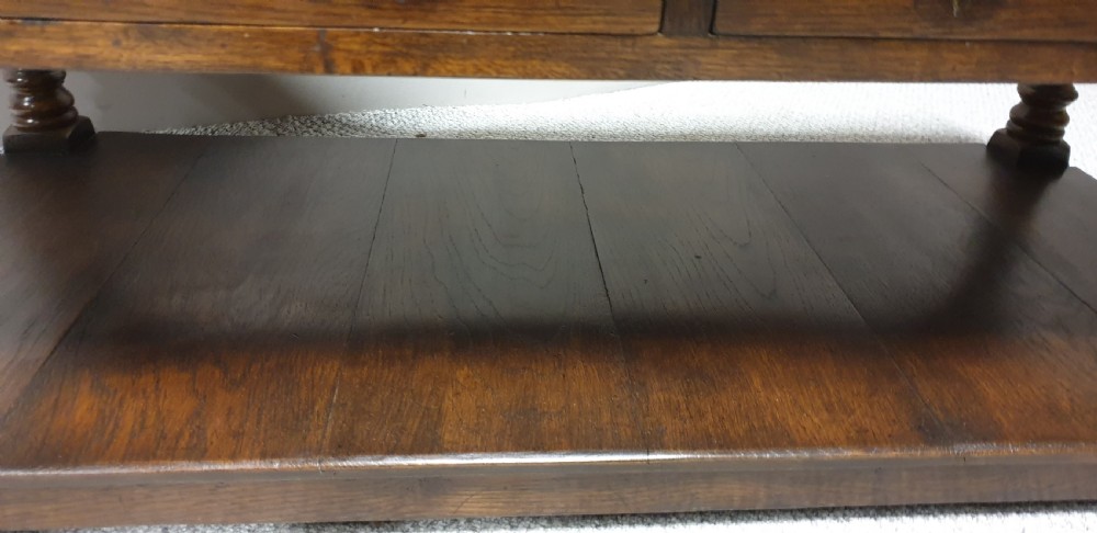 Dark Oak Low Coffee Table View IX