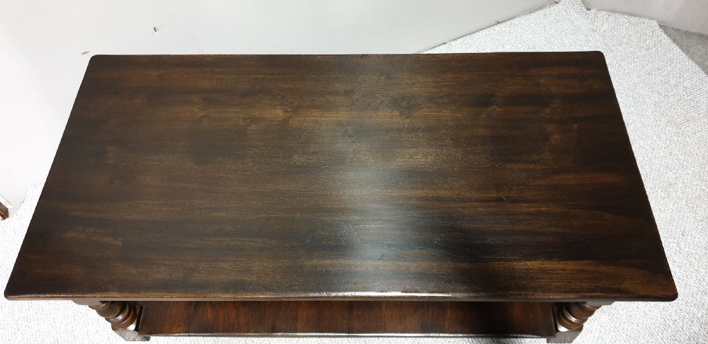 Dark Oak Low Coffee Table View XI