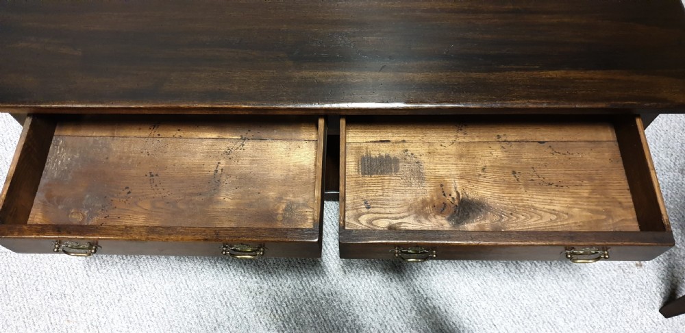 Dark Oak Low Coffee Table View XII