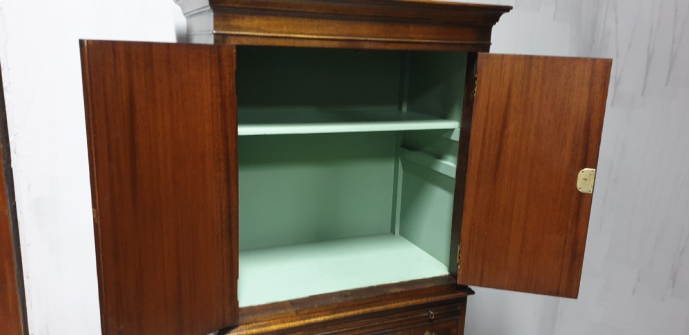 Small Proportioned Mahogany Linen Press View VIII