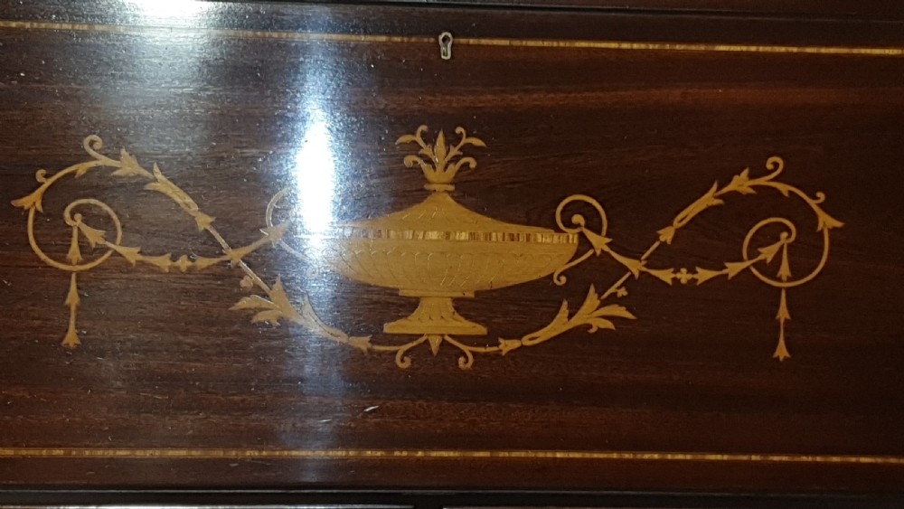 Excellent Quality Inlaid Mahogany Bureau Bookcase View XIII