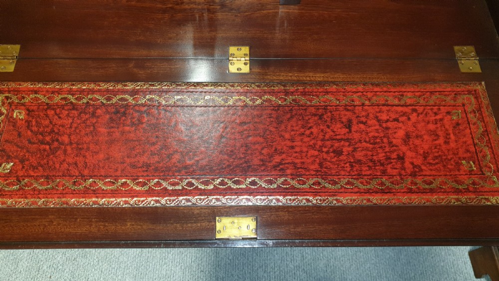 Excellent Quality Inlaid Mahogany Bureau Bookcase View XVII