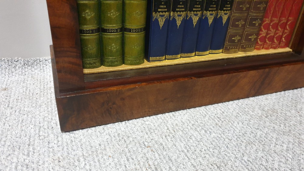 Victorian Burr Walnut Adjustable Open Bookcase View VI