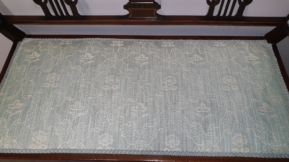 Superb Mahogany Inlaid Window Seat View IX