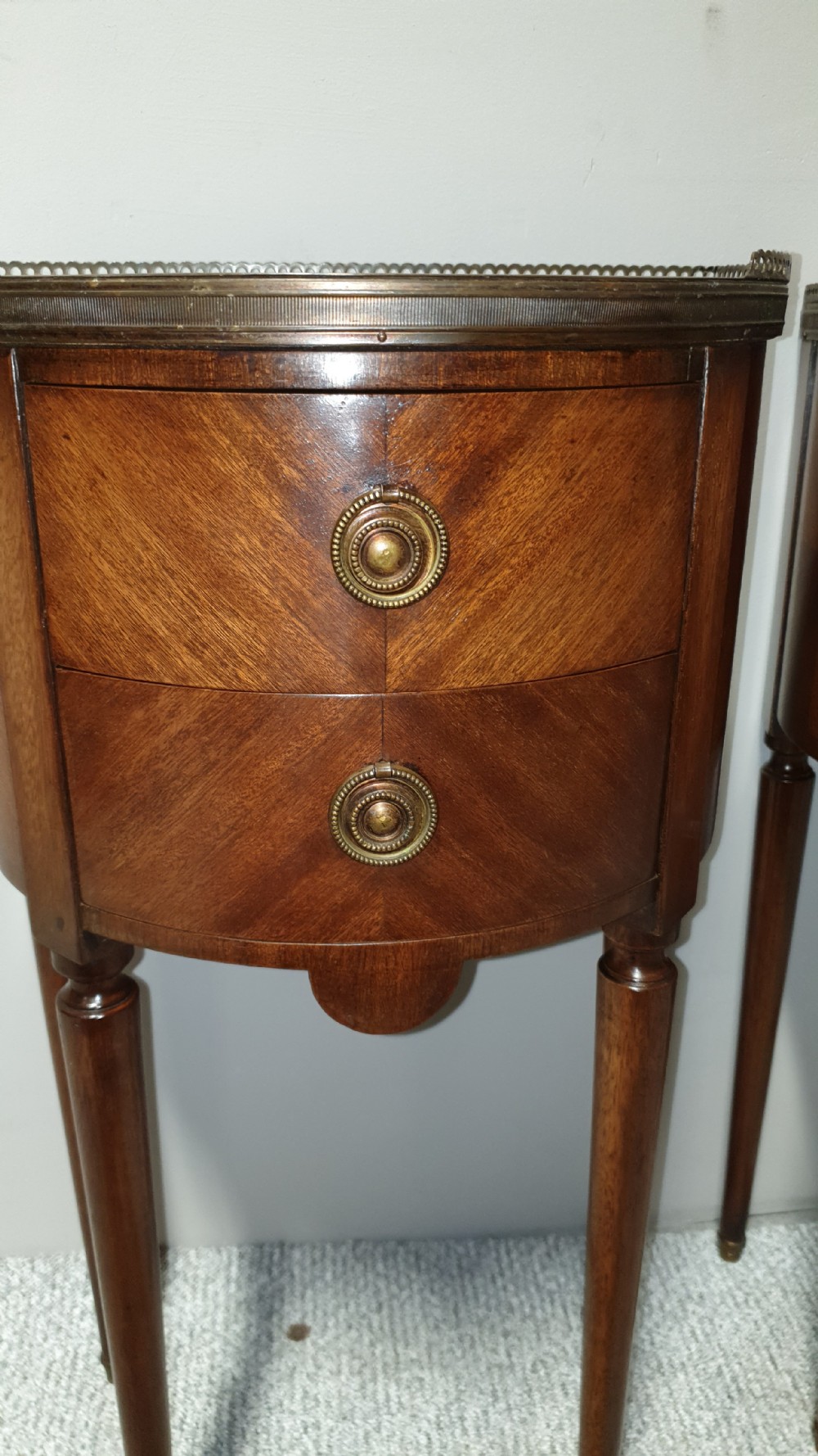 Superb Pair French Mahogany Cabinets View III