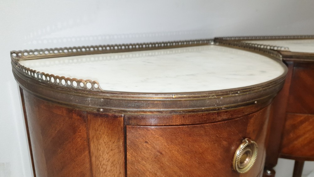Superb Pair French Mahogany Cabinets View VIII