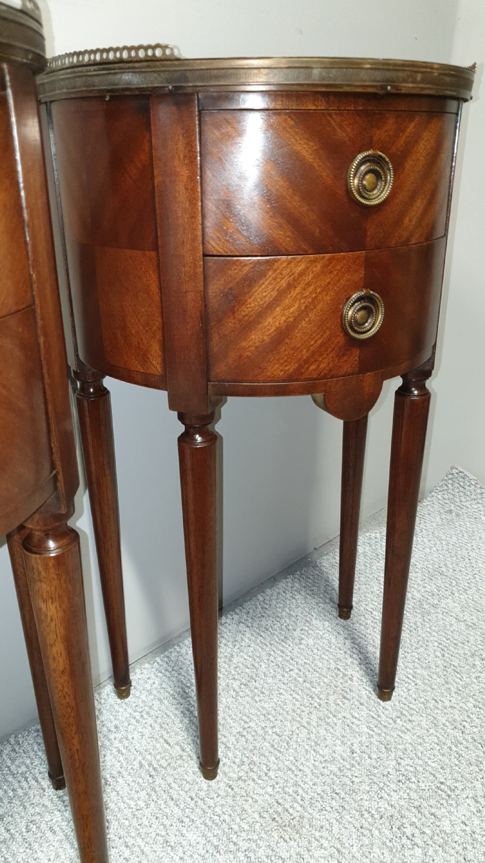 Superb Pair French Mahogany Cabinets View IX