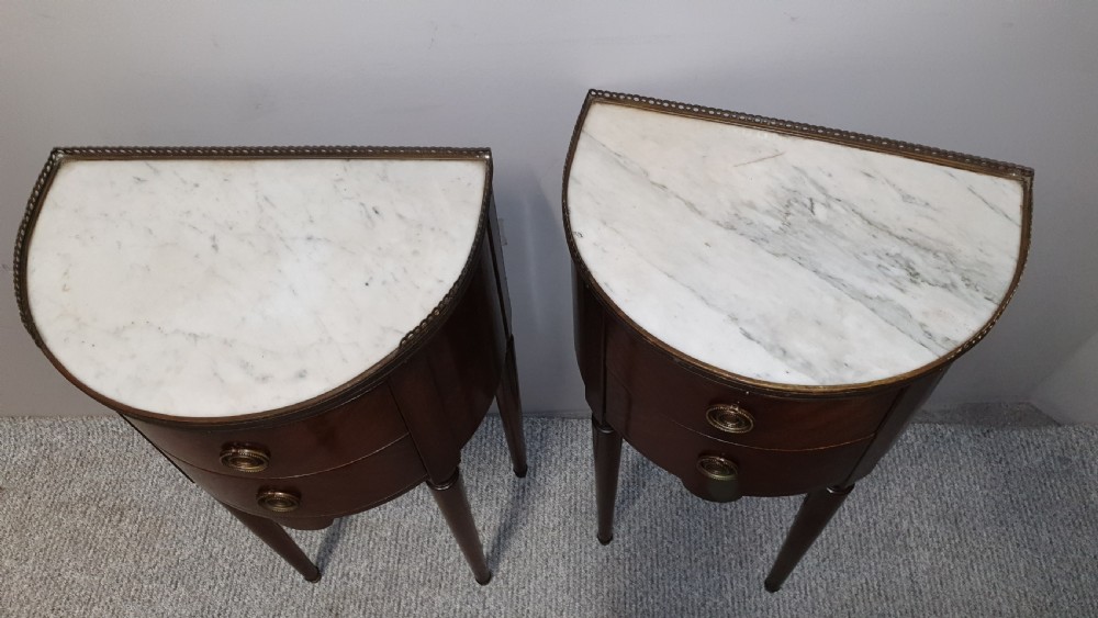 Superb Pair French Mahogany Cabinets View X