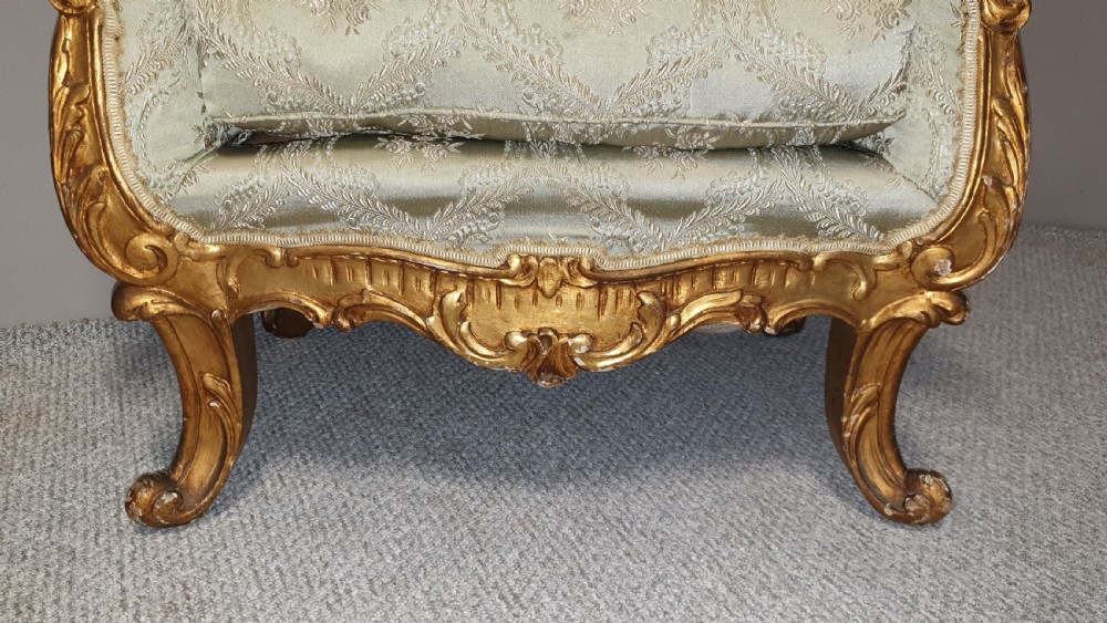 Superb Pair Gilt Stools View III