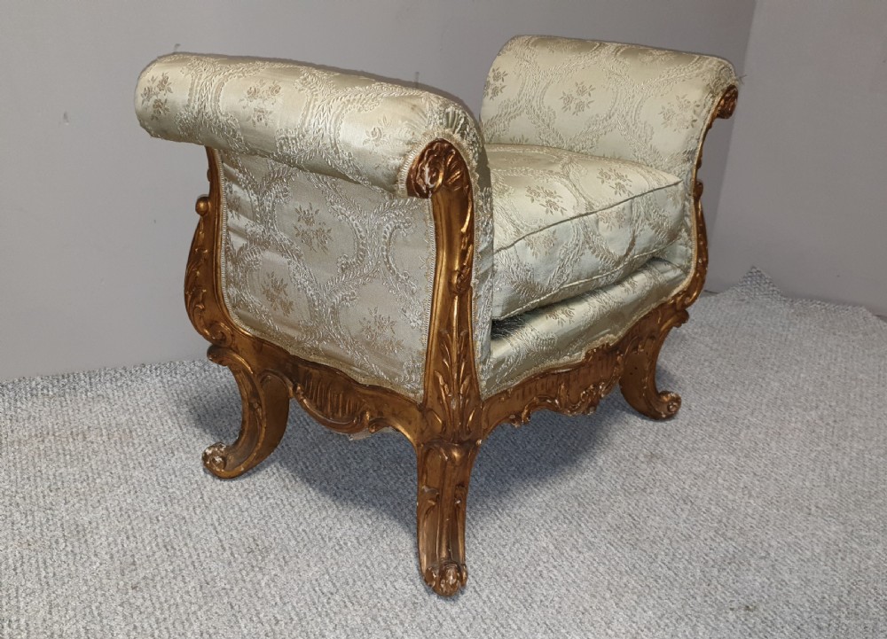 Superb Pair Gilt Stools View VI