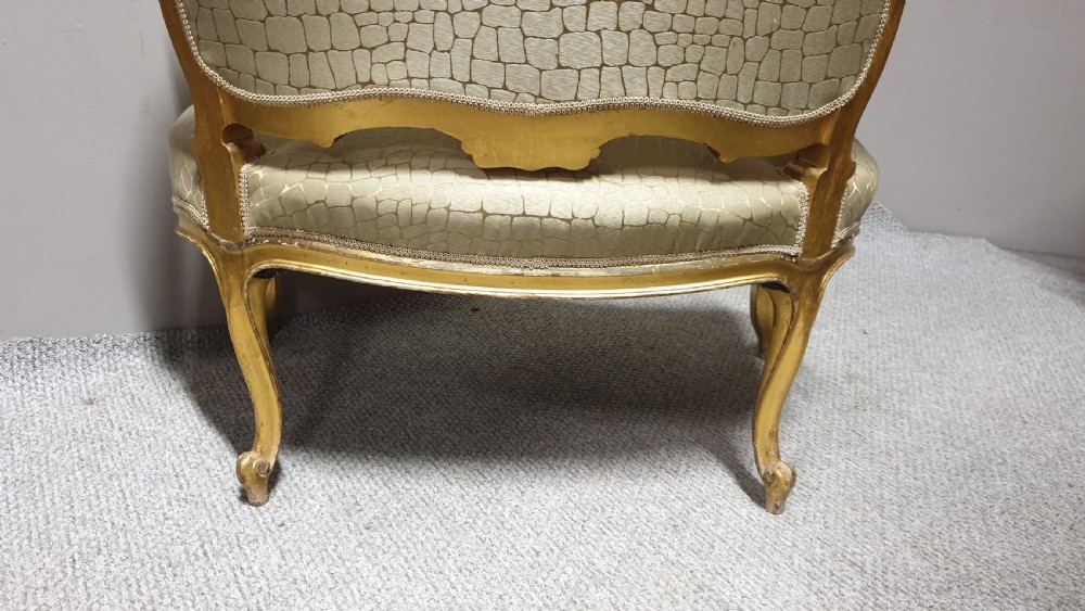 Fabulous French Gilt Two Seater Sofa View XI